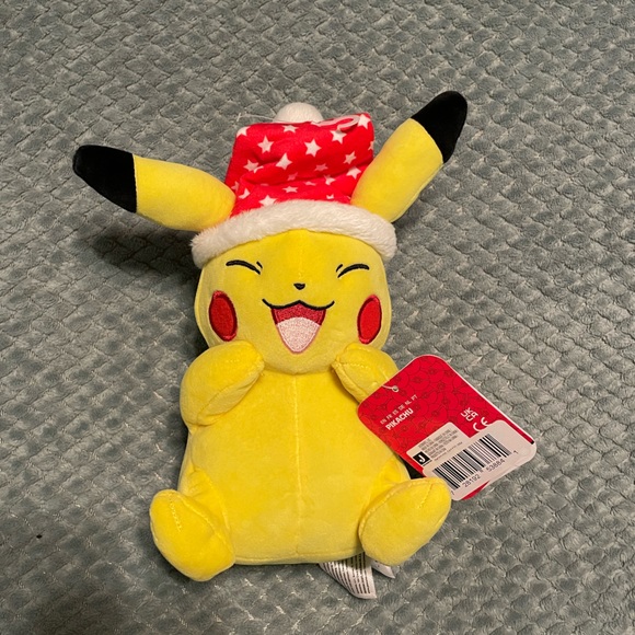 NWT Holiday Pikachu Pokemon Plush - Picture 6 of 7